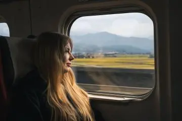 Riding on the Hokuriku Shinkansen Line (Photo: Leslie Taylor)