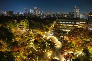 Chinzanso Garden at night (Photo: Fabien Recoquille)
