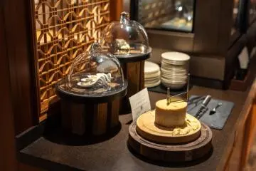 A variety of cheeses