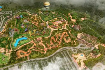 A bird's eye view of the park