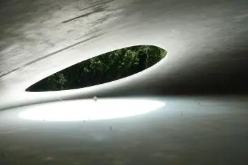 The uniquely designed Teshima Art Museum fuses art, architecture, and the natural environment