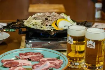 Genghis Khan + Sapporo Beer = A perfect match