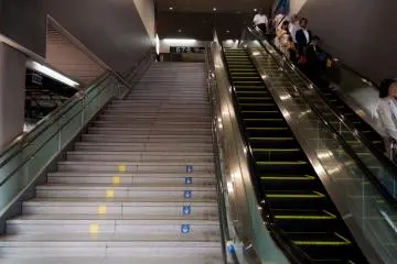 There are plenty of escalators to help out your weary legs after a long day