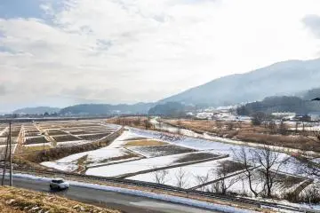 View from Michi-no-eki Tonokaze no Oka’s terrace