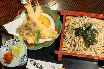 Soba and tempura