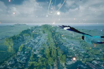 Flying with Oriental dollarbirds