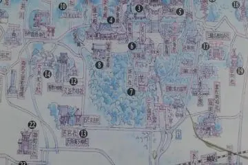 Map of Omiwa shrine