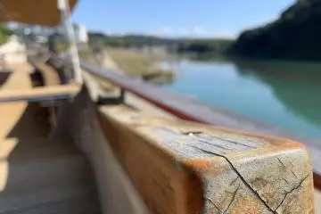 Admire the woodwork on these timeless boats