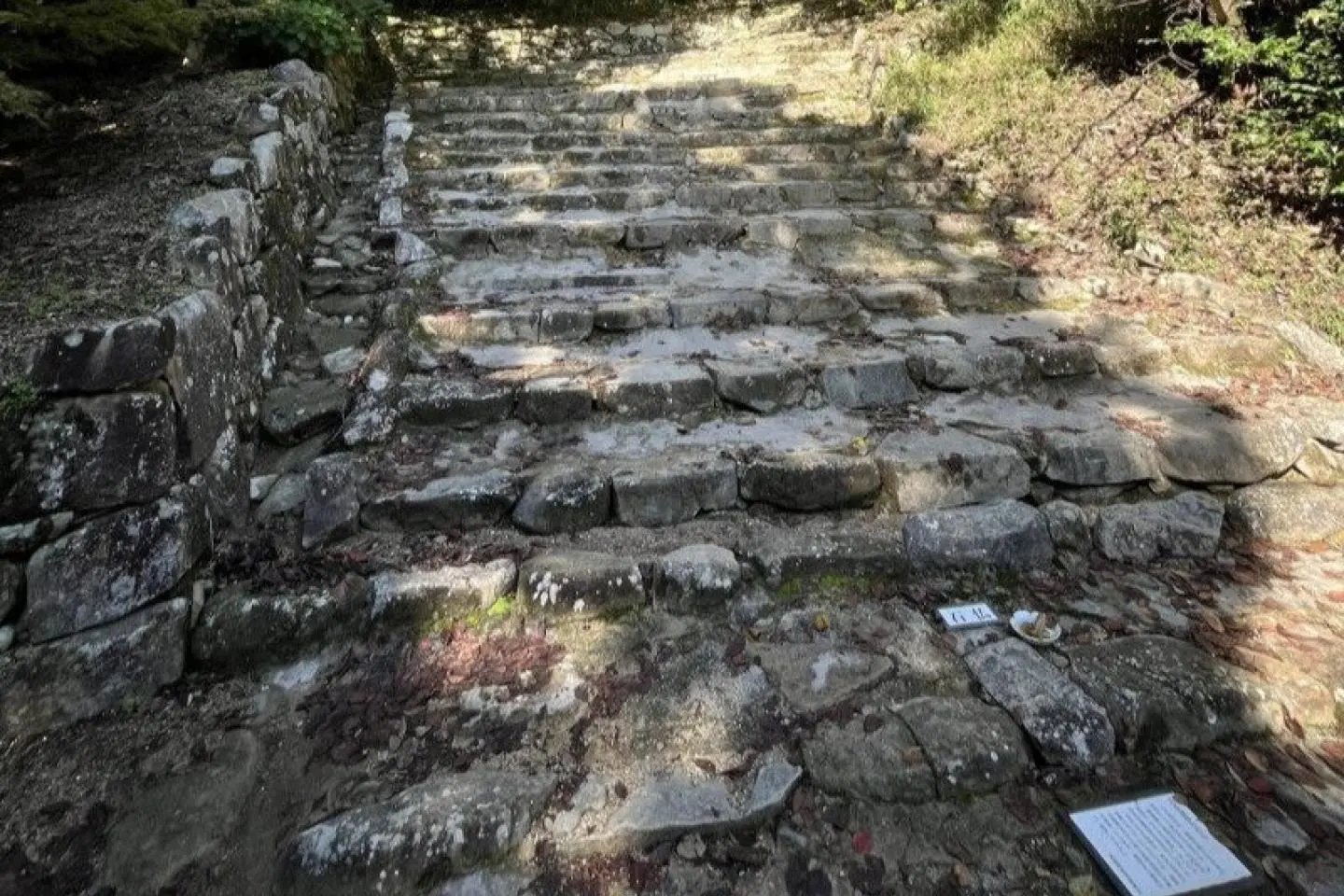 Steps to Mt. Azuchi (Photo: rachel teo / JT)