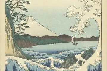 Seascape in Satta in the Suruga Province, 1858