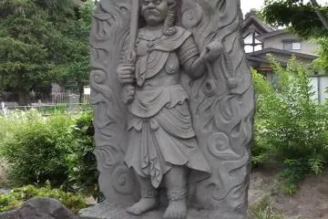 Not all the statues are serene