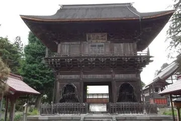 The gate to the temple at the end of the street