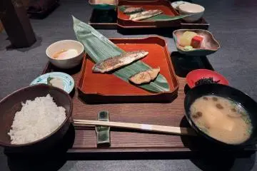 Breakfast is generous and traditional