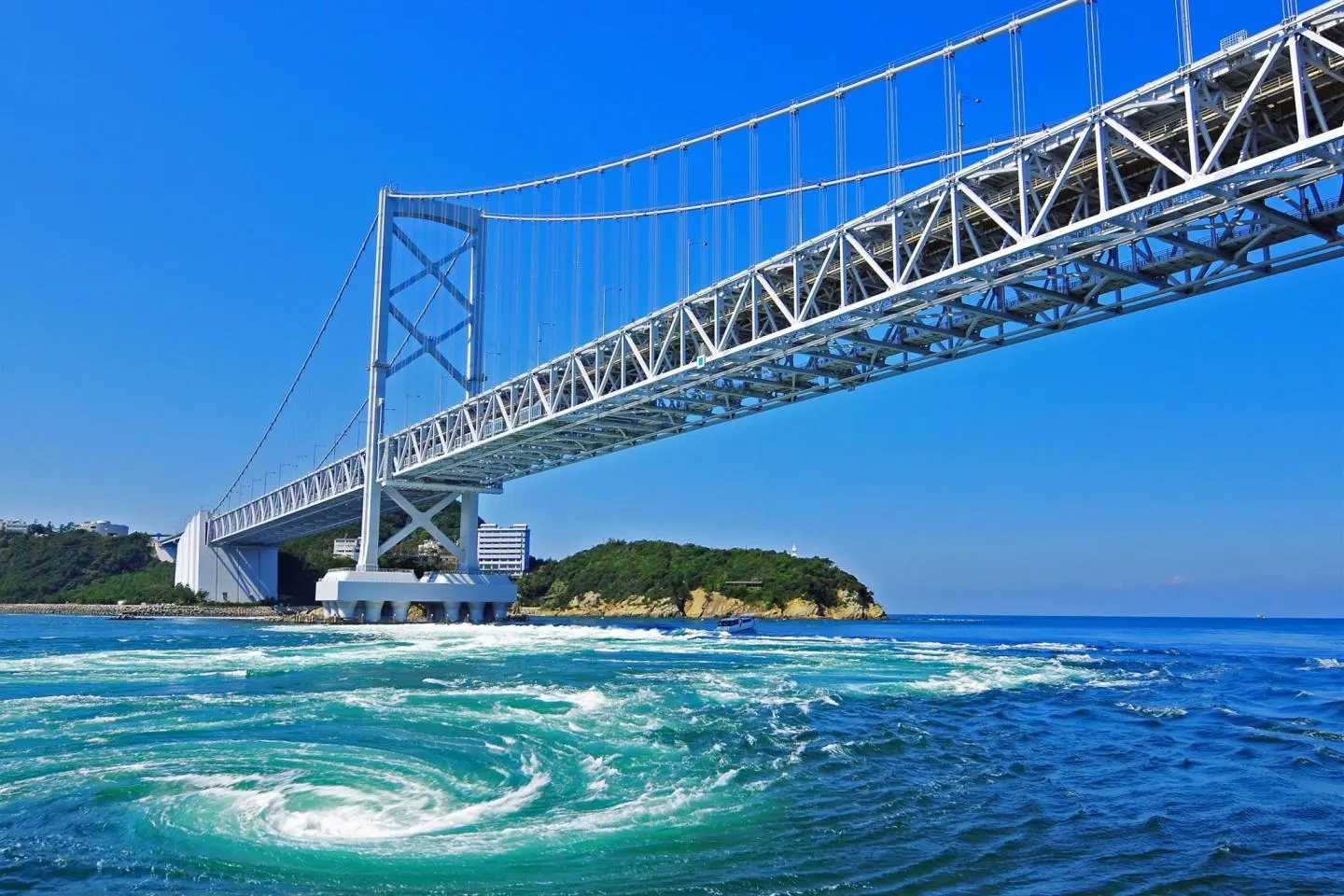 Whirlpool beside Onaruto Bridge
