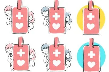 An illustration of the Japanese help mark tag