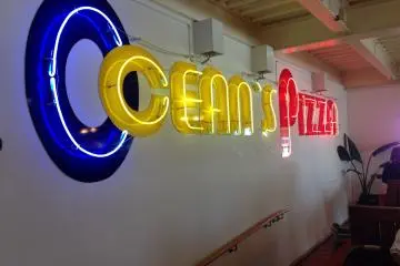 <p>More signs to let you know where you are at - Ocean's Pizza</p>