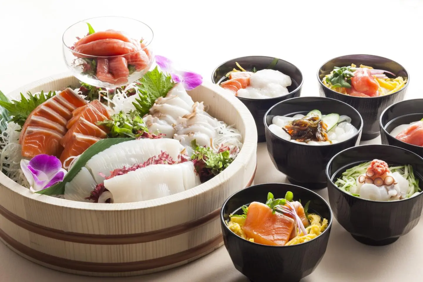 Seafood buffet breakfast options 