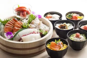 Seafood buffet breakfast options 