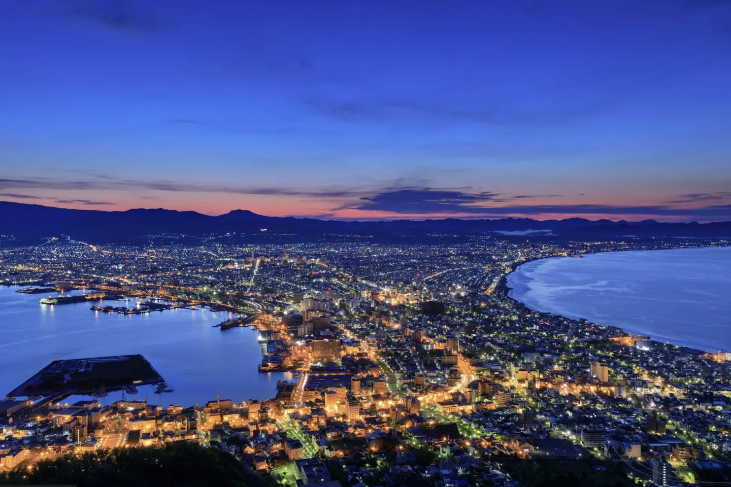 View from Mount Hakodate