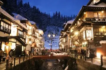 Postcard-worthy Ginzan Onsen in Yamagata
