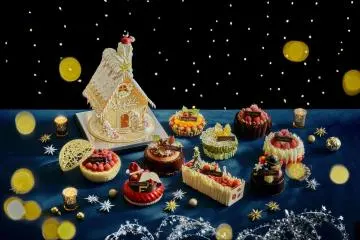 Christmas cake selection