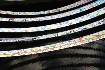 Yuzen Nagashi Kimono Silk Dyeing