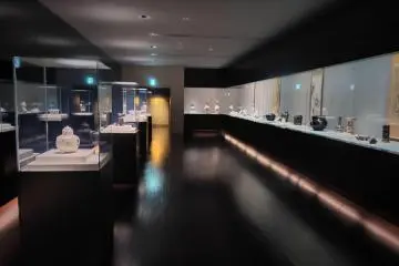 Exhibits on display at Satsuma Denshokan
