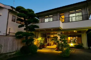 The exterior of Matsuya Ryokan