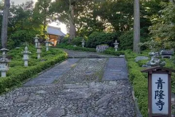 The path leading up to Seiryuji Temple