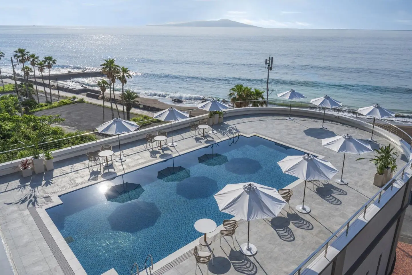 Seaside views from some of the rooms