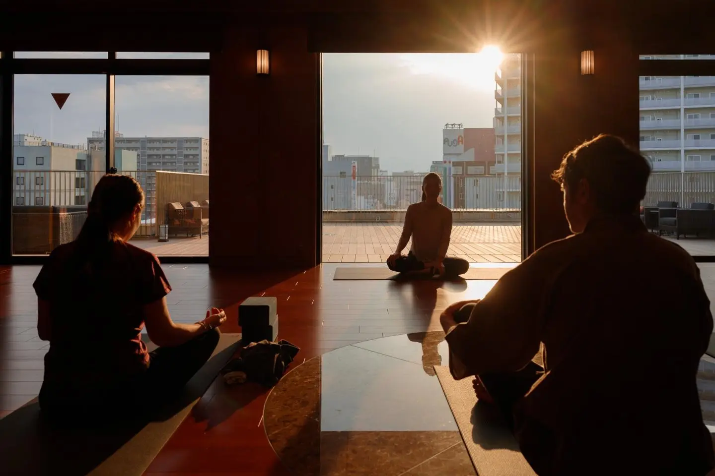 Morning yoga at ReLabo (Photo: Todd Fong)