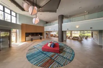 Front desk and lobby