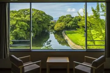 View from one of the Japanese-style rooms