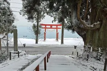 Gozanoishi Shrine’s torii (gate)