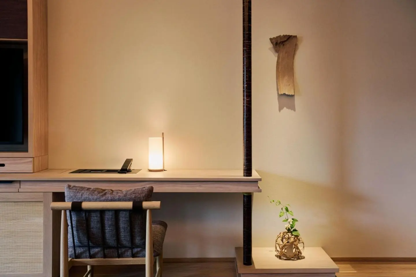 Premium suite’s desk area
