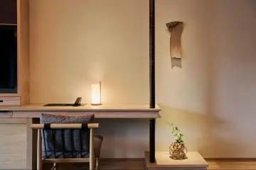 Premium suite’s desk area