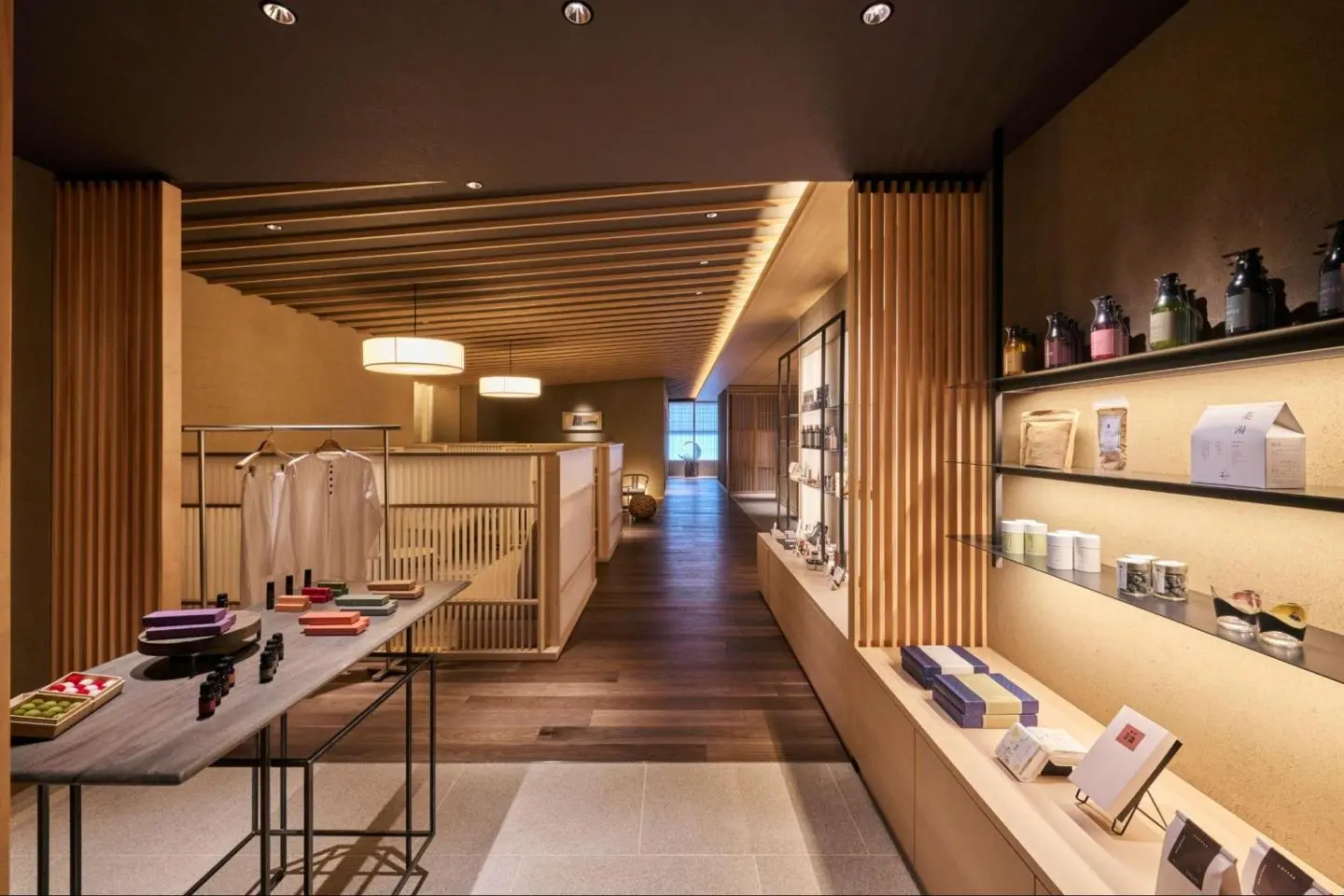 FUFU Tokyo Ginza’s lobby and souvenir corner