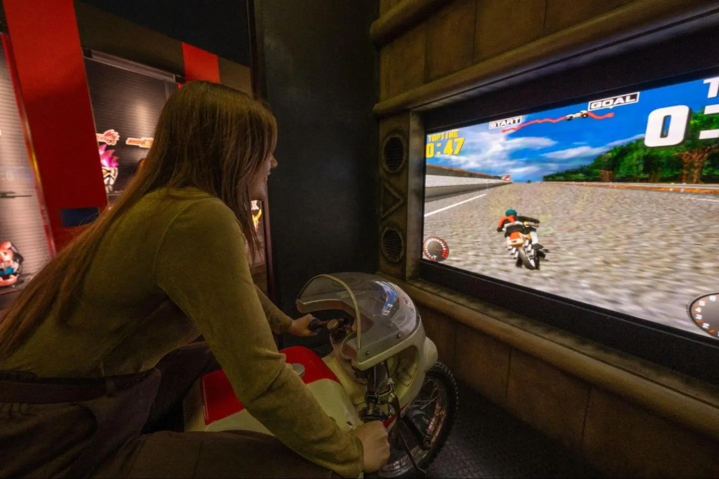 Un jeu d'arcade de moto au Ishinomori Manga Museum (Leslie Taylor) (Photo: Leslie Taylor)