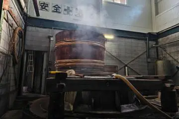 Inside Sawada Sake Brewery