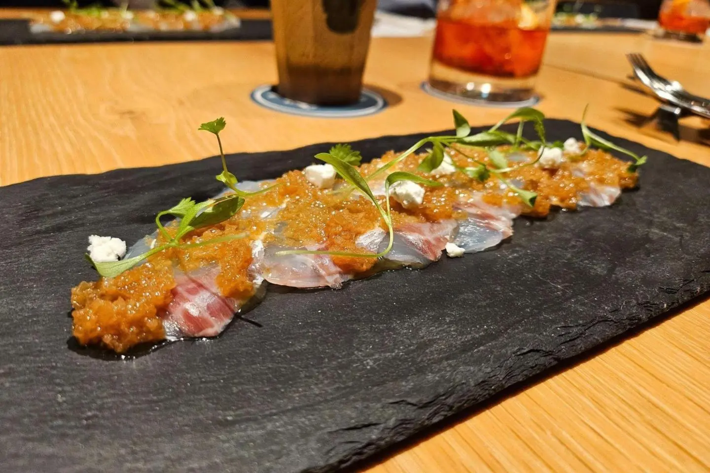 Snapper carpaccio
