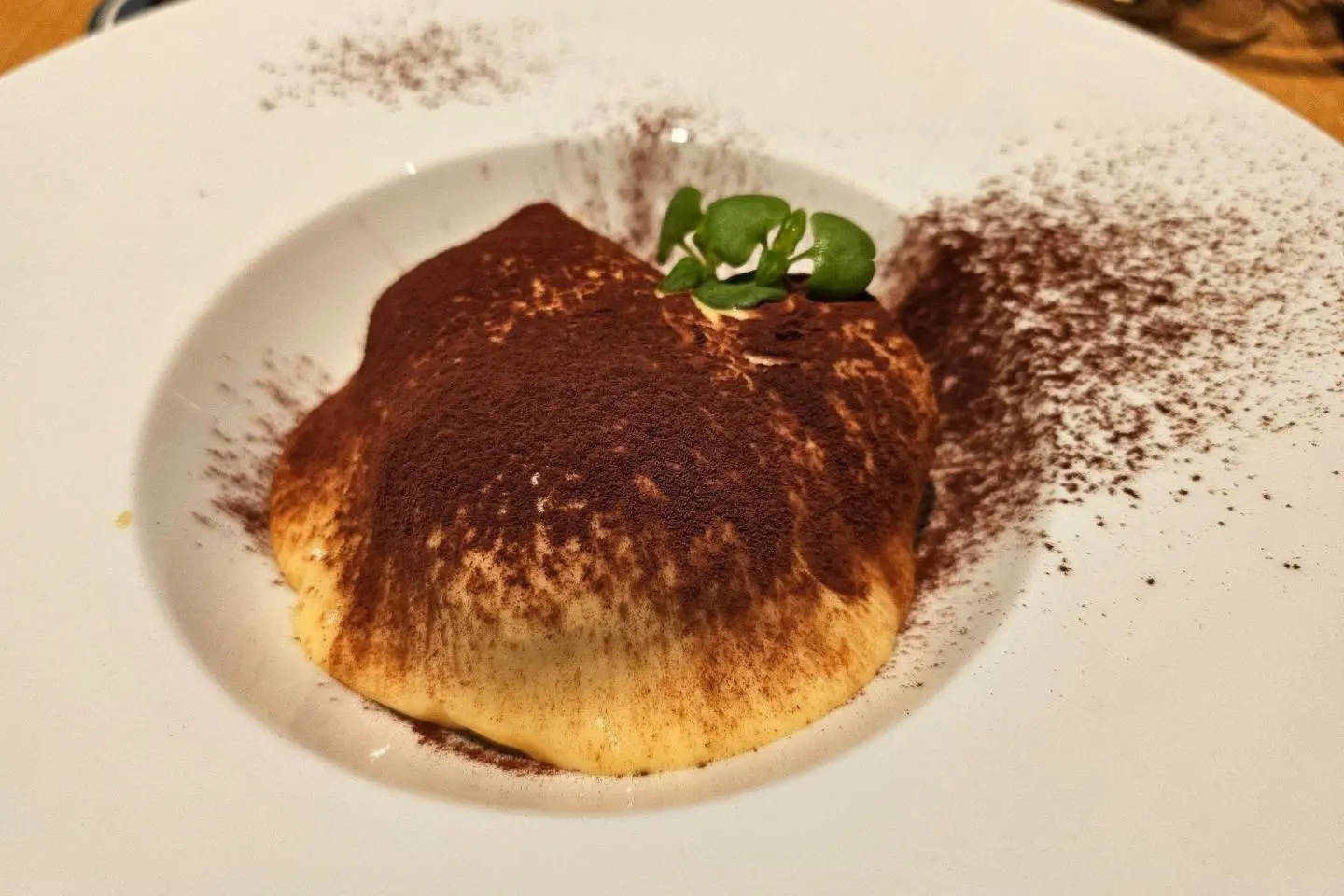 Sake lees tiramisu