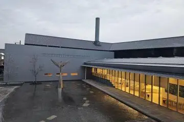 The stylish MIZKAN MUSEUM courtyard