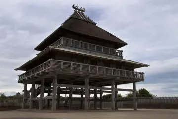 <p>Ceremonial Hall at Kita-naikaku: This is thought to have been the center for ceremonies and festivals.</p>