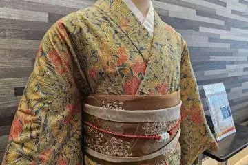 Kimono in the lobby of Village Kyoto