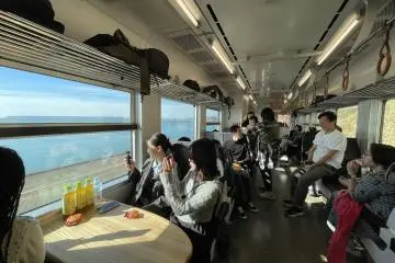 Inside the scenic train journey