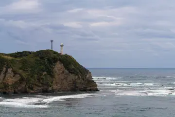 Vues côtières depuis la plateforme d'observation.