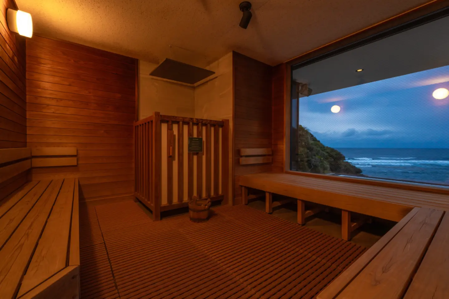 Sauna intérieur (Photo: Leslie Taylor)