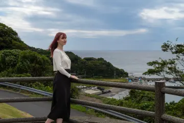 Vues sur le Pacifique depuis Katsuura