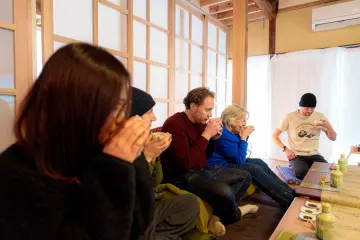 Group tea tasting