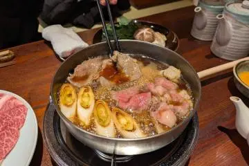 Sukiyaki at Chin-ya